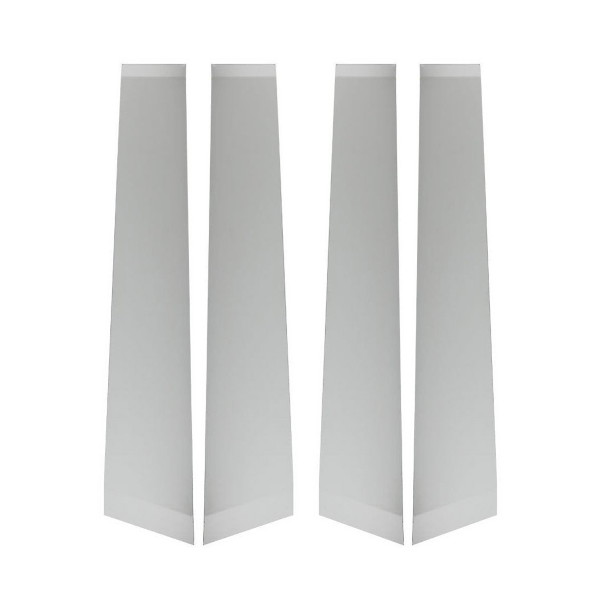 Toyota C-HR Pillar Trims - Omac - S.Steel - Gloss Silver - 2018-2022 Toyota C-HR Pillar Trims - Omac - S.Steel - Gloss Silver - 2018-2022